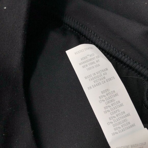 Aerie Offline Real Me Extra Stretch Black Sports Bra Medium Support Ruffle XS - Picture 5 of 6